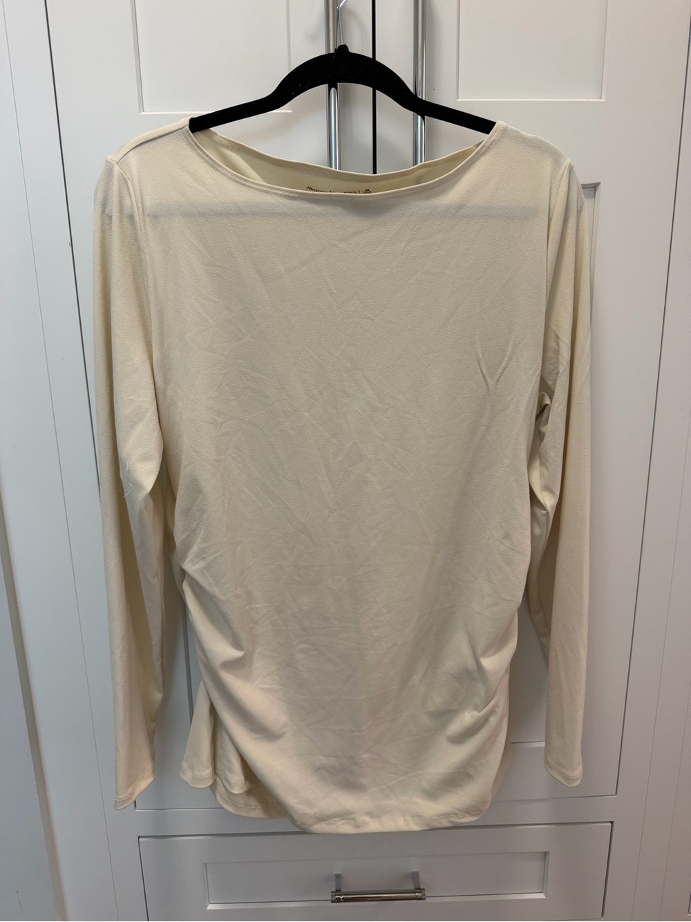 Abercrombie & Fitch XL Cream Top with ruched sides